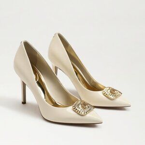Porcelain/Ivory Sam Edelman Hazel Radiant Pointed Toe Heel